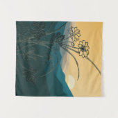 ヴィンテージ花フローラ植物自然植物芸術 タペストリー (正面(横))