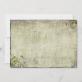 ヴィンテージ花ボトル結婚式招待状 招待状 (裏面)