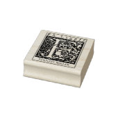 ヴィンテージ花モノグラムレターブックEx Libris ラバースタンプ (スタンプ)