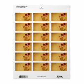 ヴィンテージ花ラベル ラベル (フルシート)