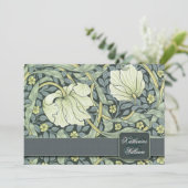 ヴィンテージ花リハーサルディナー招待状 招待状 (スタンド正面)