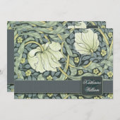 ヴィンテージ花リハーサルディナー招待状 招待状 (正面/裏面)