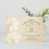 ヴィンテージ花リハーサル夕食招待状 招待状 (スタンド正面)