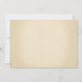 ヴィンテージ花リハーサル夕食招待状 招待状 (裏面)