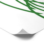 ヴィンテージ花付き自転車 ポスター (角)