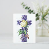 ヴィンテージ花十字 ポストカード (スタンド正面)