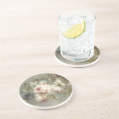 ヴィンテージ花卉絵画 コースター (側面)