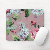 ヴィンテージ花壁紙マウスパッド マウスパッド (マウス)
