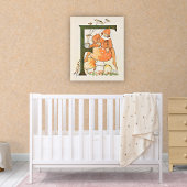 ヴィンテージ花妖精アルファベットポスター ポスター