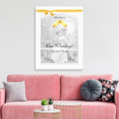 ヴィンテージ花嫁ウェルカムウェディング キャンバスプリント (インサイチュ (リビング))