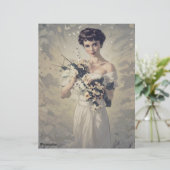 ヴィンテージ花嫁フローラパーソナル1920sスクラップブックペーパー (スタンド正面)