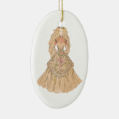 ヴィンテージ花嫁 セラミックオーナメント (右)