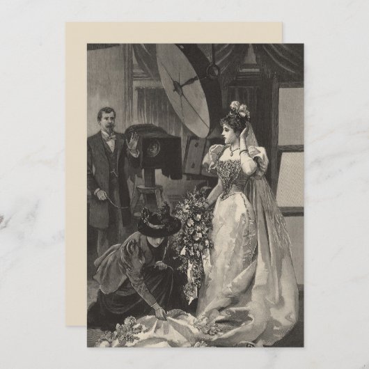 ヴィンテージ花嫁、ブライダルポートレートと写真家 (正面/裏面)