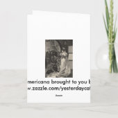 ヴィンテージ花嫁、ブライダルポートレートと写真家 カード (裏面)