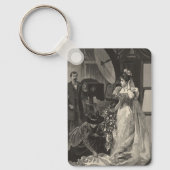 ヴィンテージ花嫁、ブライダルポートレートと写真家 キーホルダー (正面)