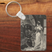ヴィンテージ花嫁、ブライダルポートレートと写真家 キーホルダー (正面)