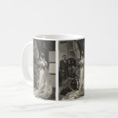 ヴィンテージ花嫁、ブライダルポートレートと写真家 コーヒーマグカップ (正面左)
