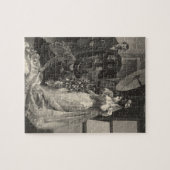 ヴィンテージ花嫁、ブライダルポートレートと写真家 ジグソーパズル (横)