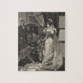 ヴィンテージ花嫁、ブライダルポートレートと写真家 ジグソーパズル (縦)