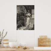 ヴィンテージ花嫁、ブライダルポートレートと写真家 ポスター (キッチン)