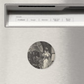 ヴィンテージ花嫁、ブライダルポートレートと写真家 マグネット (インサイチュ (食洗機))