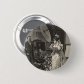 ヴィンテージ花嫁、ブライダルポートレートと写真家 缶バッジ (正面&裏面)