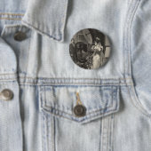 ヴィンテージ花嫁、ブライダルポートレートと写真家 缶バッジ (インサイチュ)