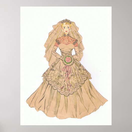 ヴィンテージ花嫁 ポスター (正面)