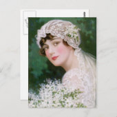 ヴィンテージ花嫁 ポストカード (正面/裏面)