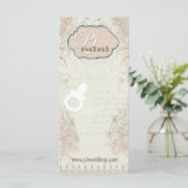 ヴィンテージ花少女おしゃぶりディスプレイカード (スタンド正面)