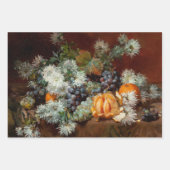 ヴィンテージ花市場の切り離し包装紙 ラッピングペーパーシート (正面2)