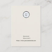 ヴィンテージ花弁手作り紙ネックレスディスプレイ コーリングカード (裏面)