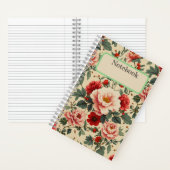 ヴィンテージ花手帳 ノートブック (内側)