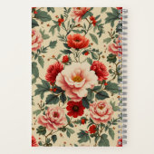 ヴィンテージ花手帳 ノートブック (裏面)