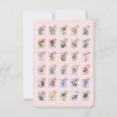 ヴィンテージ花押しメールキャリアサンキューカード サンキューカード (裏面)