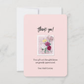 ヴィンテージ花押しメールキャリアサンキューカード サンキューカード (正面)