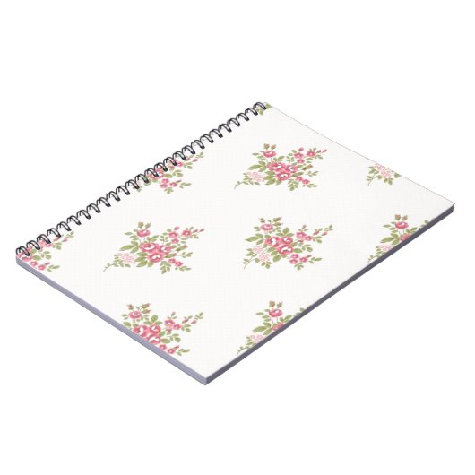 ヴィンテージ花文手帳 ノートブック (左側)