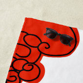 ヴィンテージ花札アートタオル ビーチタオル (インサイチュ)