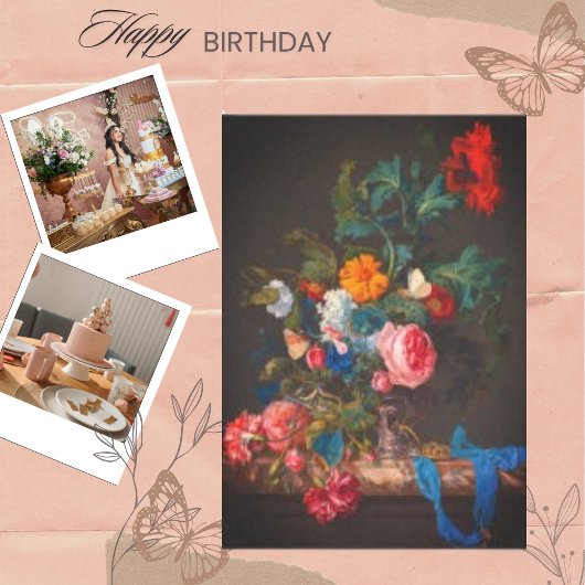 ヴィンテージ花束の花のフローラ切り離し 薄葉紙