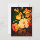 ヴィンテージ花束デザイン サンキューカード (正面)