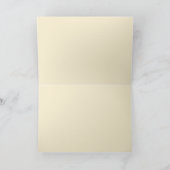 ヴィンテージ花束緑メールと赤スタンプ カード (内部)