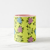 ヴィンテージ花束 ツートーンマグカップ (中央)