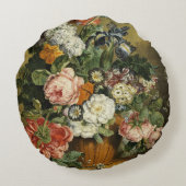 ヴィンテージ花束 ラウンドクッション (裏面)