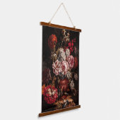 ヴィンテージ花束 吊り下げ型タペストリー (傾斜あり)