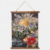 ヴィンテージ花束 吊り下げ型タペストリー (正面)