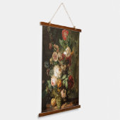 ヴィンテージ花束 吊り下げ型タペストリー (傾斜あり)