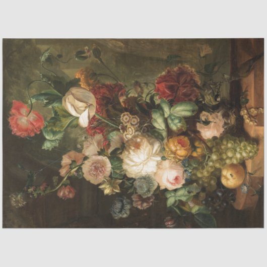 ヴィンテージ花束 薄葉紙 (正面)