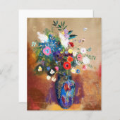 ヴィンテージ花束byオディロン・レドン (正面/裏面)