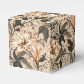 ヴィンテージ花柄お願い箱 フェイバーボックス (正面サイド)