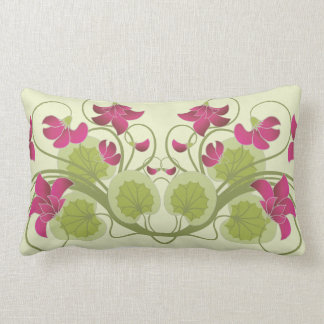 ヴィンテージ花柄かわいいガーリーファインアート ランバークッション